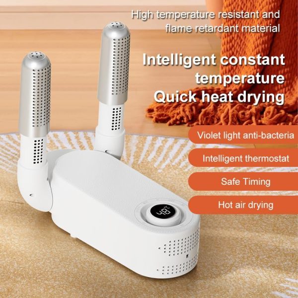 ⁦ALMEKAQUZ Shoe Dryer Boot Dryer, Shoe Dryer with Heat Blower, Glove Dryer & Boot Warmer, 90° Adjustable Dry Rack, Telescopic Bendable Dry Ports⁩ - الصورة ⁦2⁩