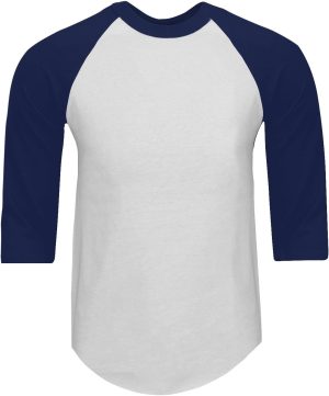 Shaka Wear Baseball Raglan Shirt – Men’s Classic 3/4 Sleeve Casual Cotton Tee Top Sport Active Athletic Jersey Tshirt S-5XL