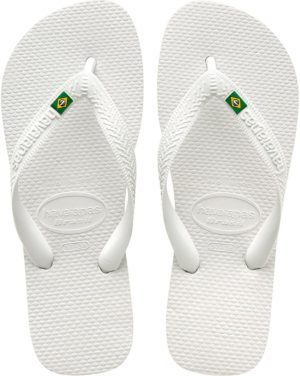 Havaianas Unisex Kids Brasil Logo FlipFlop Slipper Brazilian Flag Design Thong Slipper