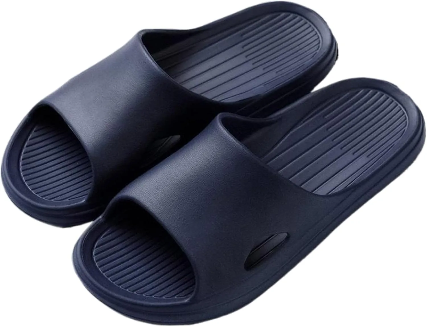 ARCFEETORY Women Bathroom Slippers Open Toe Shower Shoes Anti-slip Slippers Soft Lightweight Flat Indoor Outdoor Sandals