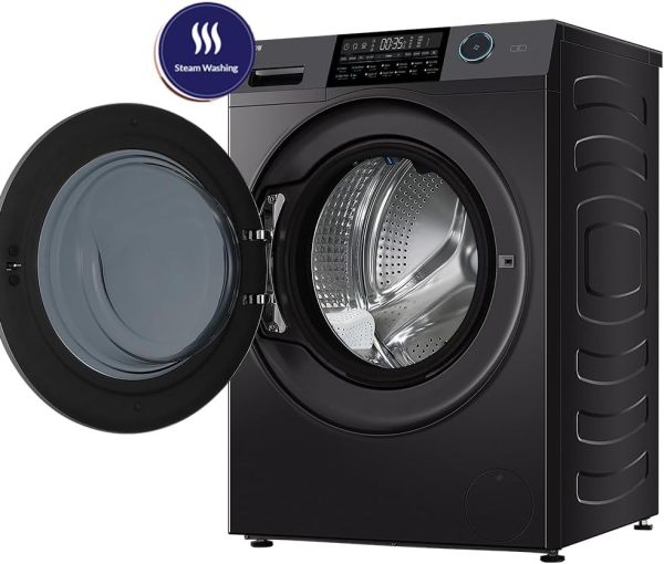 ⁦Arrow Front Load Washing Machine, 12kg | Dryer 8kg Capacity with Steam | 15 programs |140 Degree Door Open Angle | Display LED Screen |RO-12FWDHS⁩ - الصورة ⁦5⁩