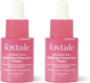 FoxTale (Pack Of 2) 3% Tranexamic Acid&Peptide Serum For Pigmentation|Reduces Marks&Hyperpigmentation|Fades Dark Spots|Brightens And Evens Out Skin Tone|All Skin Types|Men And Women - 30 Ml