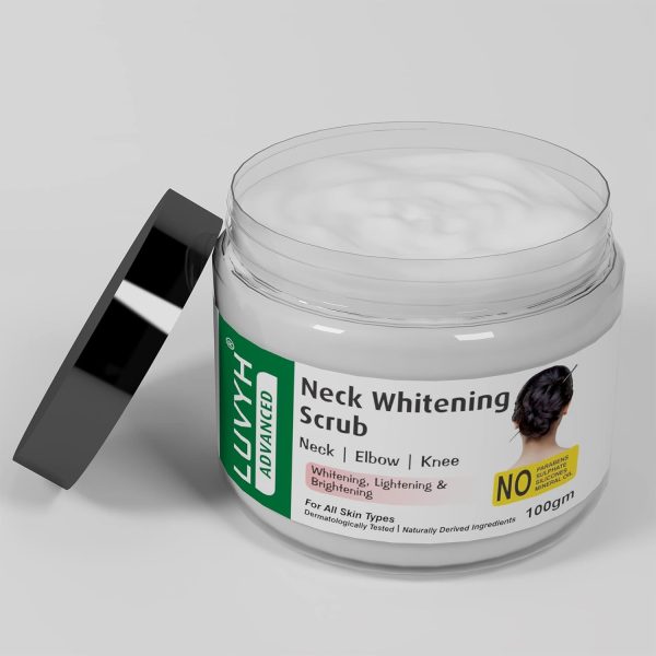 ⁦Luvyh Neck-Elbow & Knee-Feet Brightening Scrub For Reduces Blackness Of Neck, Elbo & Feet for all Body skin types- Scrub 100g, All Skin Types No Parabens, No Mineral Oil, No Sulphate, No Silicone⁩ - الصورة ⁦3⁩