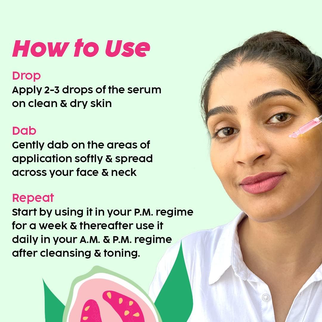 PLIX - THE PLANT FIX 10% Vitamin C Face Serum (20ml) for Skin Brightening & Even toned complexion with Guava Extract, Hyaluronic acid & Pentavitin, for Women & Men | All Skin Types 7 PLIX - THE PLANT FIX 10% Vitamin C Face Serum (20ml) for Skin Brightening & Even toned complexion with Guava Extract, Hyaluronic acid & Pentavitin, for Women & Men | All Skin Types - الصورة 7