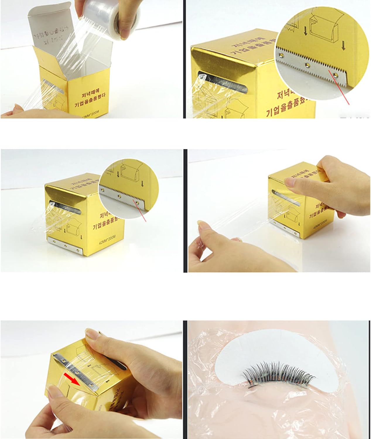 YUEHUINIAO Microblading Clear Wrap Preservative Film for Permanent Makeup Eyebrow Accessories 6 YUEHUINIAO Microblading Clear Wrap Preservative Film for Permanent Makeup Eyebrow Accessories - الصورة 6