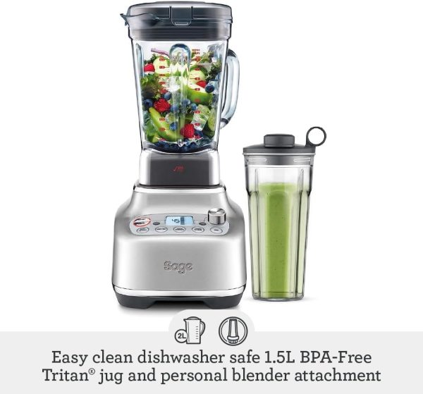 ⁦Sage - The Super Q - 2400w 2L Commercial Grade Quite Blender with 5 One Touch Programs and 12 Speed Settings - KSA Version, 2 Year Manufacturer Warranty⁩ - الصورة ⁦4⁩