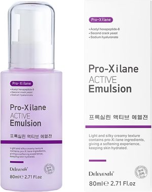 DEleventh Korean Brand Pro-Xylane Active Emulsion 80ml / Anti-Wrinkle, Moisturizing, Anti-Aging, Tighten and Delicate Skin, Improve Darkening, Repair Damaged Cells, and Block UV Rays