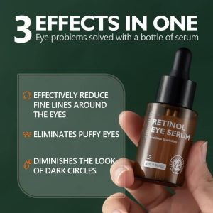 Retinol Anti Aging Eye Serum, Removes Dark Circles, Fade Fine Lines, Retinol Serum, Moisturizing Firming Anti Wrinkle Brighten Skin