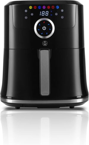 ALSAIF 6Liter 1800W Electric Air Healthy Fryer With Digital to Fry, Bake, Grill, Roast Or Reheat, Black AL7403 2 Years warranty