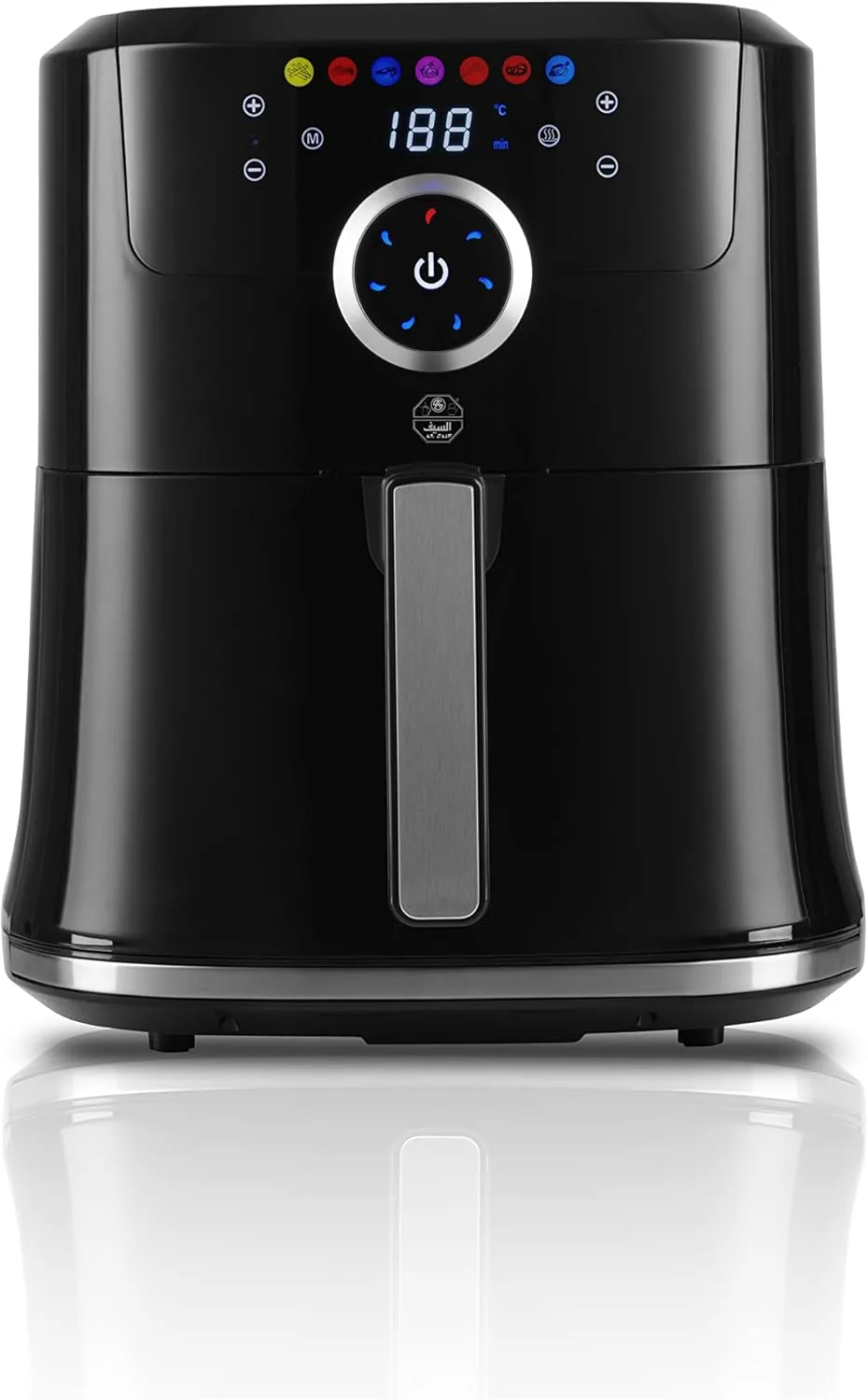 ALSAIF 6Liter 1800W Electric Air Healthy Fryer With Digital to Fry, Bake, Grill, Roast Or Reheat, Black AL7403 2 Years warranty