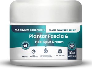 M PAIN MANAGEMENT TECHNOLOGIES Plantar Fasciitis And Heel Spur Cream By PMT - Cream For Foot Relief. High Concentration of Arnica; Vitamin B6, MSM, Glucosamine - To Soothe and Relieve - 2.82 OZ