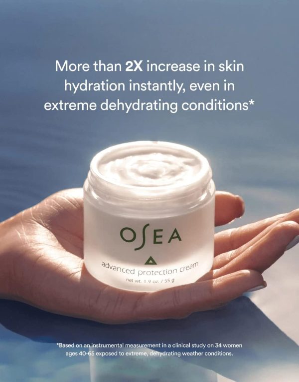 ⁦OSEA Advanced Protection Face Cream 1oz - Hydrating Face Moisturizer - Clean Beauty with Naturally Derived Bio-Retinol - Vegan & Cruelty-Free - Face Cream for Dry Skin - Seaweed Skincare⁩ - الصورة ⁦6⁩