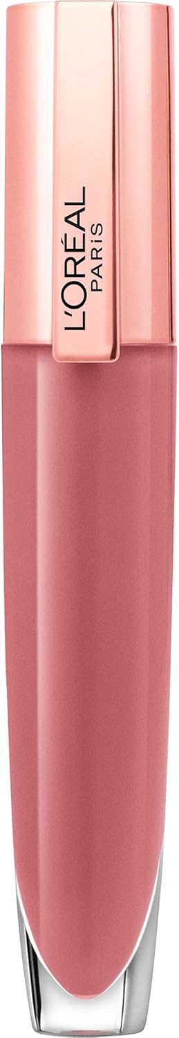 L’Oréal Paris L'Oreal Glow Paradise Hydrating Lip Balm-in-Gloss with Pomegranate Extract & Hyaluronic Acid, Feathery Fleur, 0.23 fl oz