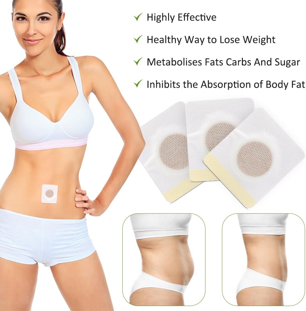 Slimming Patch, Weight Loss Patch, 50 Pcs Fat Burning Patches for Belly Fat, Waist Slimming, Anti-Cellulite, Fast and Gentle Fat Reduction,Belly Button Patches 3 Slimming Patch, Weight Loss Patch, 50 Pcs Fat Burning Patches for Belly Fat, Waist Slimming, Anti-Cellulite, Fast and Gentle Fat Reduction,Belly Button Patches - الصورة 3
