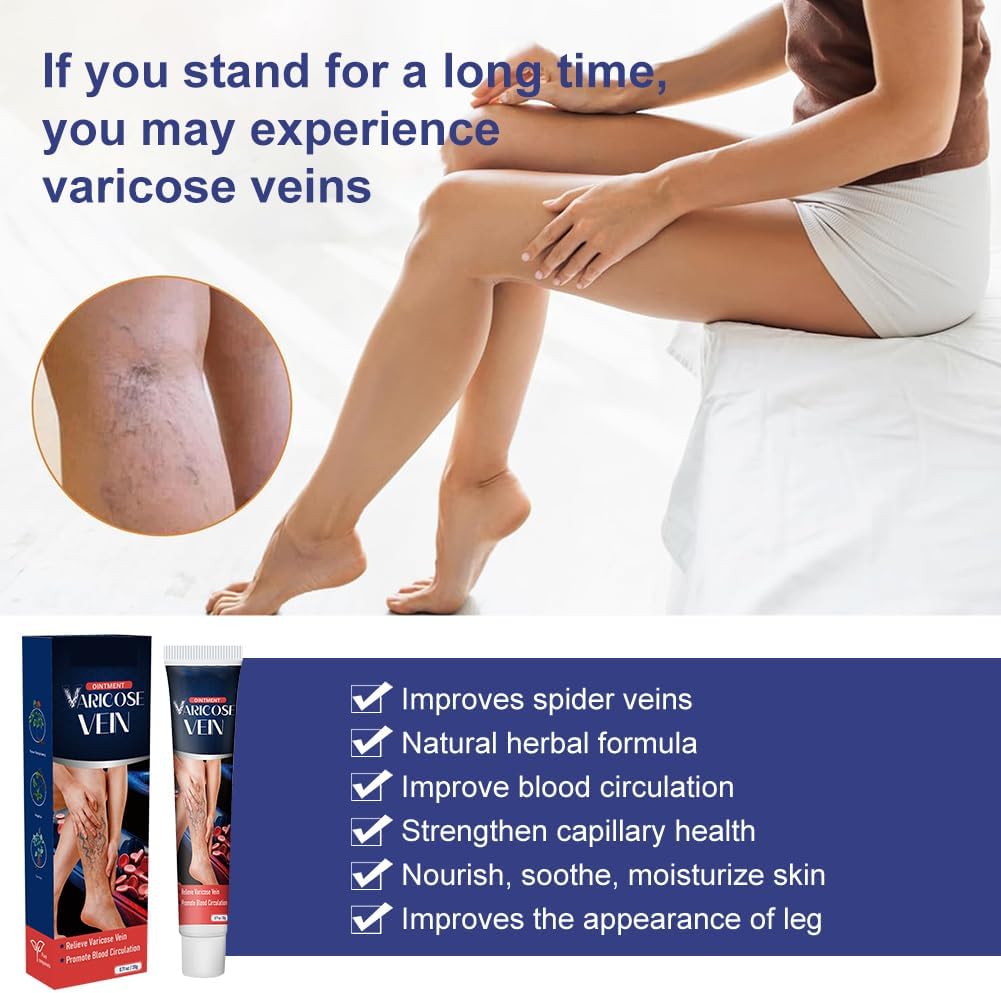 Varicose Veins Cream, Varicose Veins Ointment, Strengthening Capillary Health, Improving Blood Circulation 4 Varicose Veins Cream, Varicose Veins Ointment, Strengthening Capillary Health, Improving Blood Circulation - الصورة 4