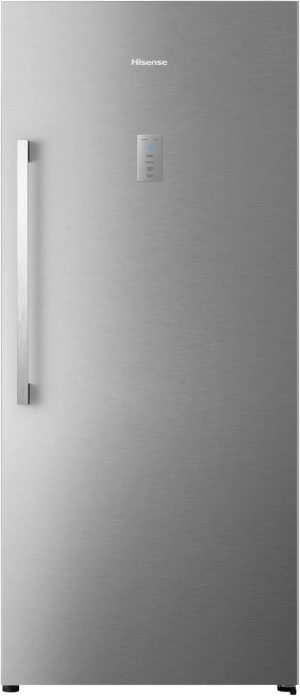 Hisense Upright 381 lt 13.5 CuFt Refrigerator, total No Frost Noiseless Defrost Compresser, Maximum Capacity, Premium Silver.