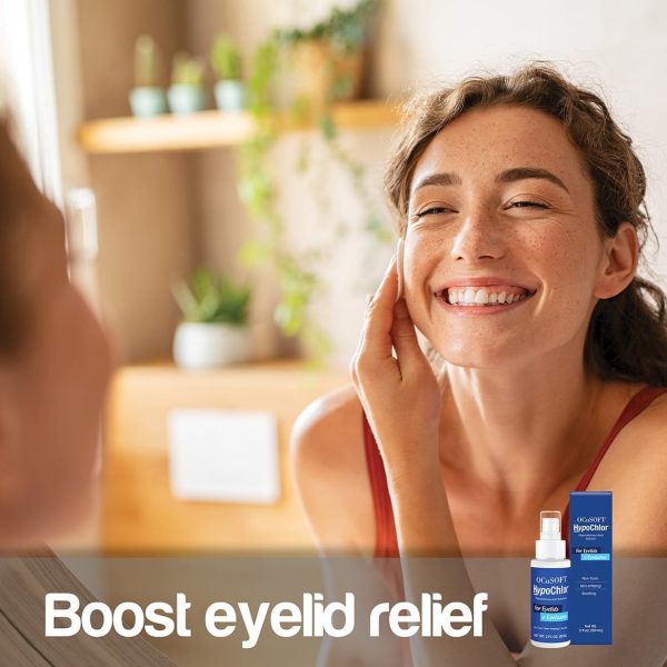 ⁦OCuSOFT HypoChlor Spray - Non-Irritating Hypochlorous Acid Spray & Eyelid Cleanser Solution to Remove Oil & Debris- 2 fl oz⁩ - الصورة ⁦5⁩