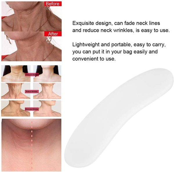 ⁦NALACAL 2PCS Wrinkle Pads, Reusable Silicone Neck Wrinkle Pad, Face Lift Stickers, Anti Wrinkle Patch for Neck Lines Removal Skin Care Anti-Wrinkle Anti-AgeingTreatment Eliminate Prevent Neck Wrinkles⁩ - الصورة ⁦9⁩
