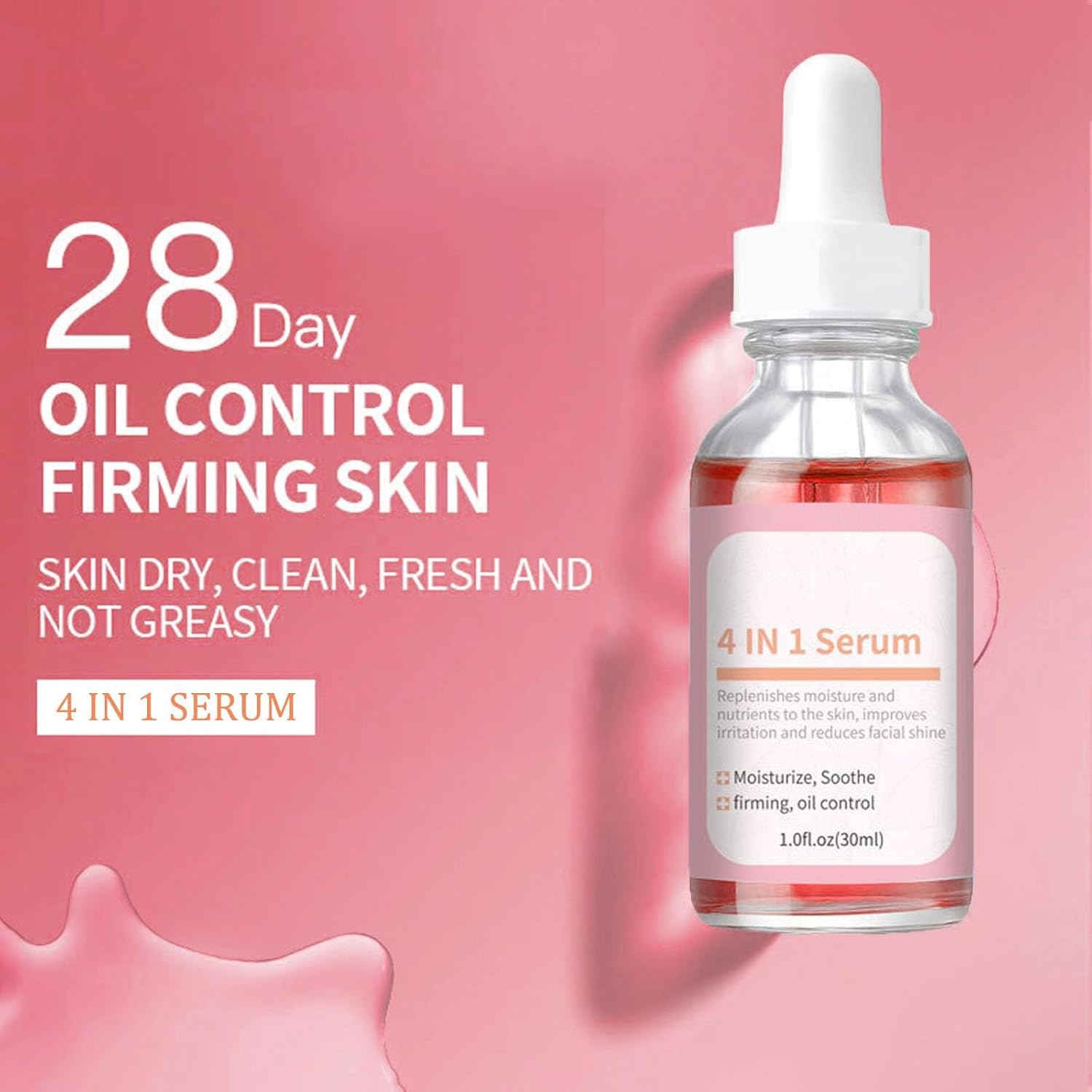 Azonee Collagen Face Serum, 4-in-1 Anti-Aging Serum for Firming, Hydrating, Oil Control & Wrinkle Reduction, Youthful Glow with Vitamin B3 & Tremella Extract (1 Fl Oz) 6 Azonee Collagen Face Serum, 4-in-1 Anti-Aging Serum for Firming, Hydrating, Oil Control & Wrinkle Reduction, Youthful Glow with Vitamin B3 & Tremella Extract (1 Fl Oz) - الصورة 6