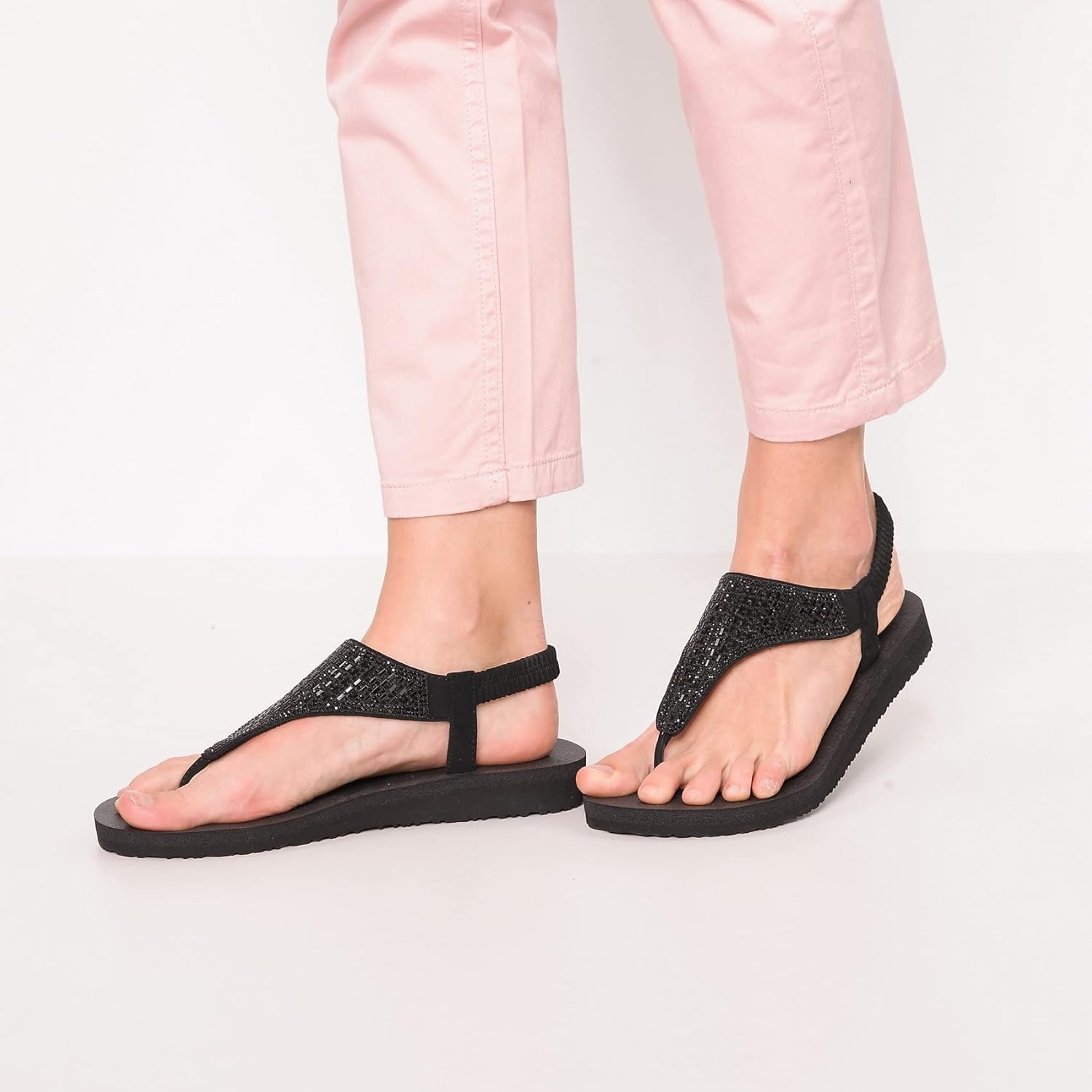 Skechers Meditation - Rock Crown womens Flat Sandal 2 Skechers Meditation - Rock Crown womens Flat Sandal - الصورة 2