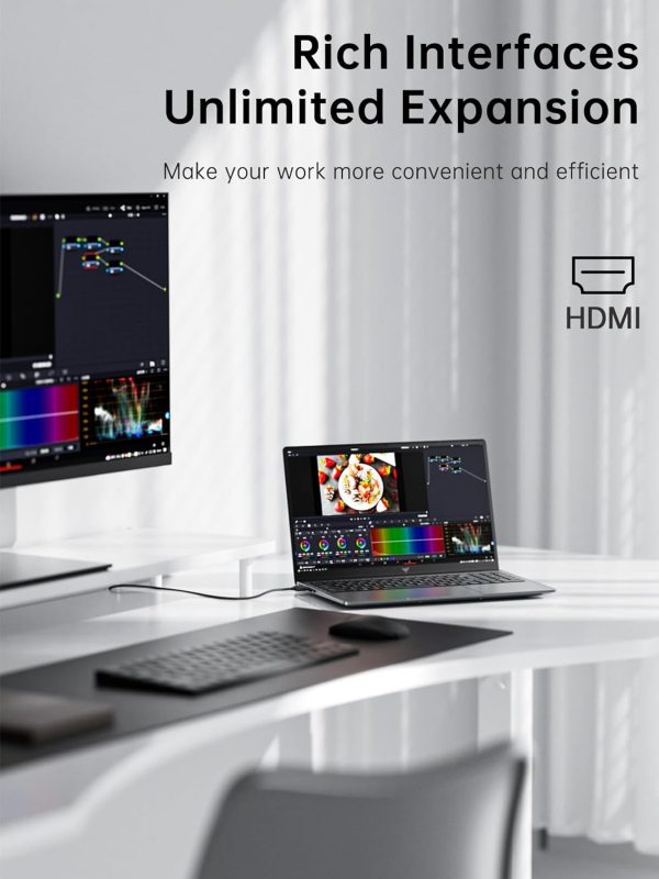 ⁦2025 Laptop with Intel Quad-Core Processor 16GB DDR4 RAM 512GB SSD,15.6 Inch FHD IPS Display, WiFi,Metal Body,5000mAh Battery,USB3.2,Portable Windows 11 Laptops Computer for Business Office Student⁩ - الصورة ⁦7⁩