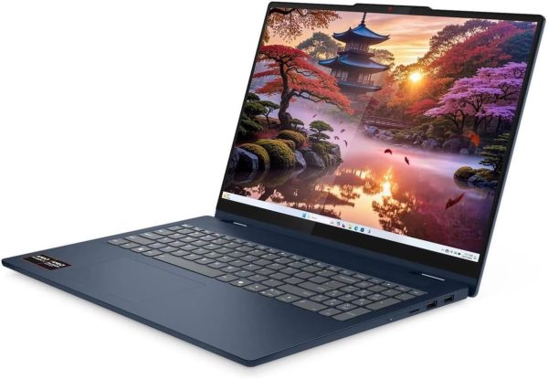 ⁦Lenovo IdeaPad 5 2-in-1 with AMD Ryzen AI 7 350 Processor, 16” WUXGA IPS Touchscreen Display, Wi-Fi 7, 16GB LPDDR5X Memory, 512GB SSD, FHD/IR Hybrid Camera, Digital Pen, Backlit KYB, and Win 11 Home⁩ - الصورة ⁦5⁩
