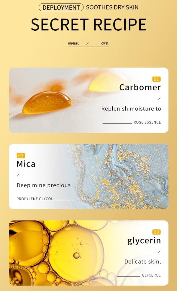 ⁦XC XICN SADOER Golden Moisturizing & Tender Anti-Wrinkle Eye Cream 60g / Improve Dark Circles and Eye Edema & Deeply Moisturize & Smooth and Tender Skin & Remove Eye Lines⁩ - الصورة ⁦3⁩