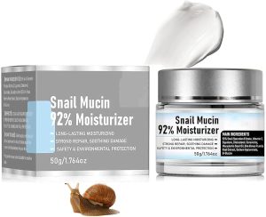 Snail Moisturizer Face Cream - Snail Mucin 92% Moisturizer, Reduce Fine Lines Wrinkles,Long-Lasting Moisturizing, Repair Face Gel Cream For Dry, Mucin Essence Toner, for Anti-Aging, Skin Tightening