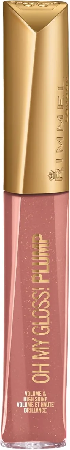 Rimmel Stay Plumped Lip Gloss, 758 Rosie Posie, Pack of 1