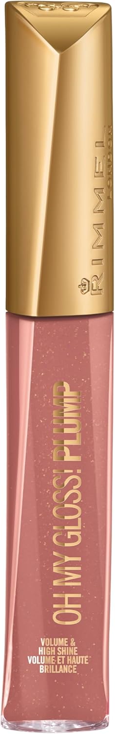 Rimmel Stay Plumped Lip Gloss, 758 Rosie Posie, Pack of 1