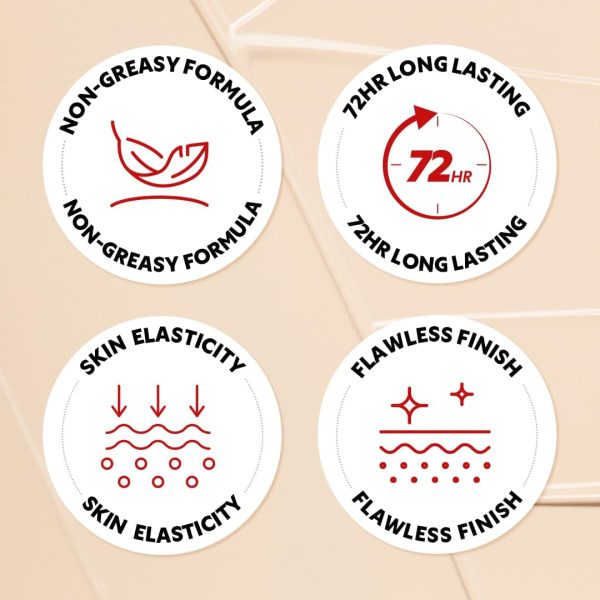 ⁦TIRTIR Mask Fit Red Cushion Foundation | Japan's No.1 Choice for Glass skin, Long-Lasting, Lightweight, Buildable Coverage, Semi-Matte (17N Vanilla, 0.63 Fl Oz (Pack of 1))⁩ - الصورة ⁦7⁩