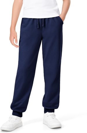 BOOPH Boys Sweatpants Kids Clothes Athletic Casual Joggers Pants with Poket Drawstring 5-14Y