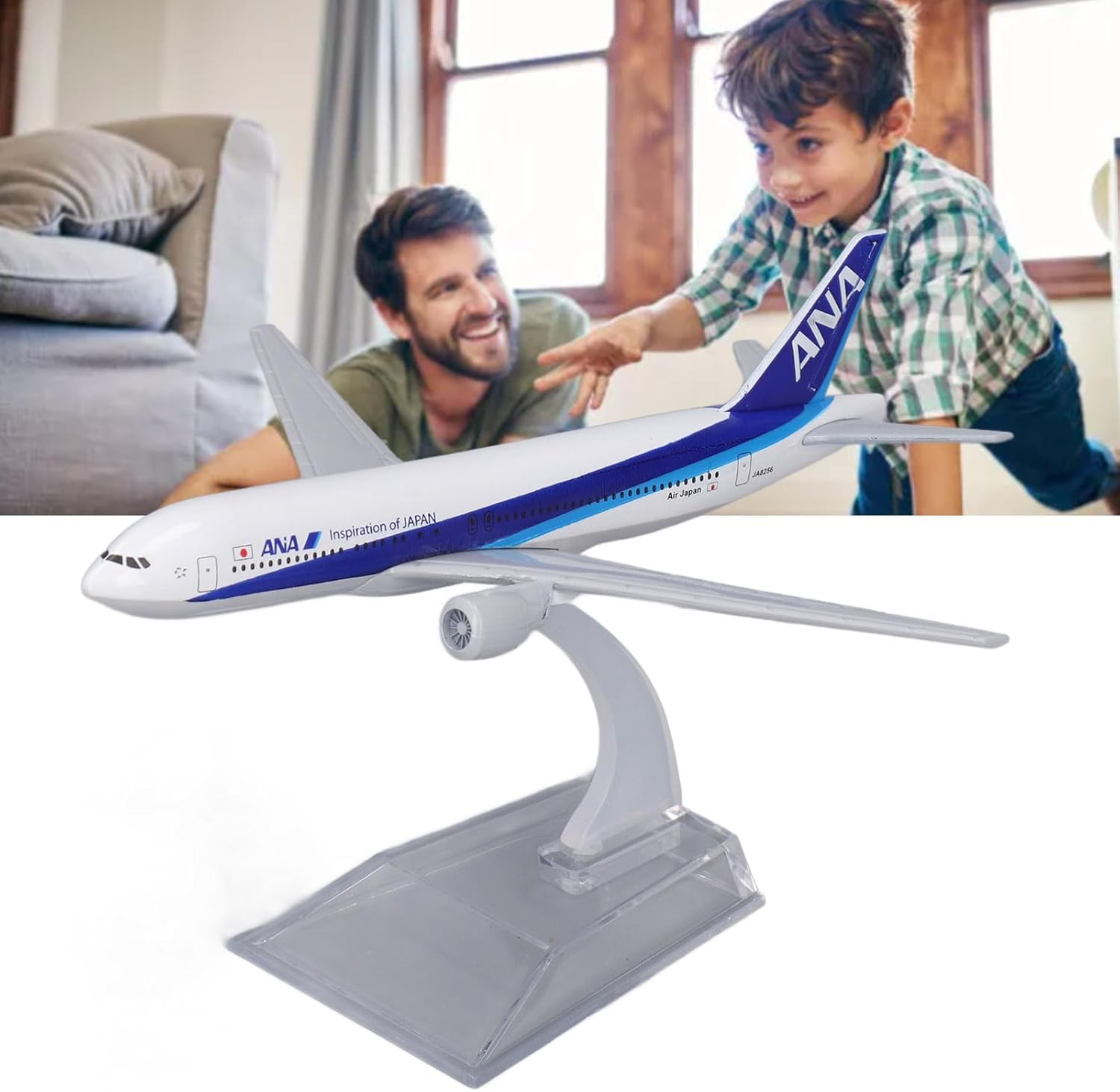 Luqeeg Aeroplane Model, Japan Airlines B777‑200 Model, Simulated Airplane Alloy Aircraft Model with Display Stand Home Model Decoration for Kids Home Decoration Gift 7 Luqeeg Aeroplane Model, Japan Airlines B777‑200 Model, Simulated Airplane Alloy Aircraft Model with Display Stand Home Model Decoration for Kids Home Decoration Gift - الصورة 7