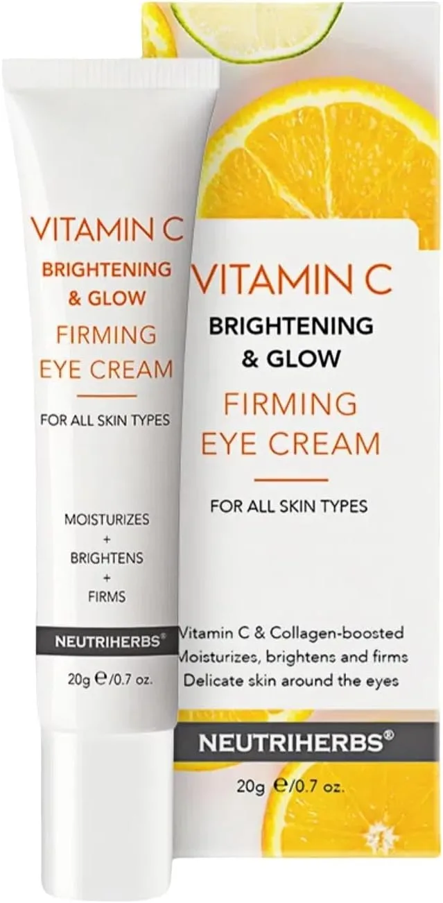 Neutriherbs Eye Cream Vitamin C Eye Gel for Dark Circles and Puffiness Repair Under Eye Cream with Hyaluronic Acid 20g e/0.7 oz.