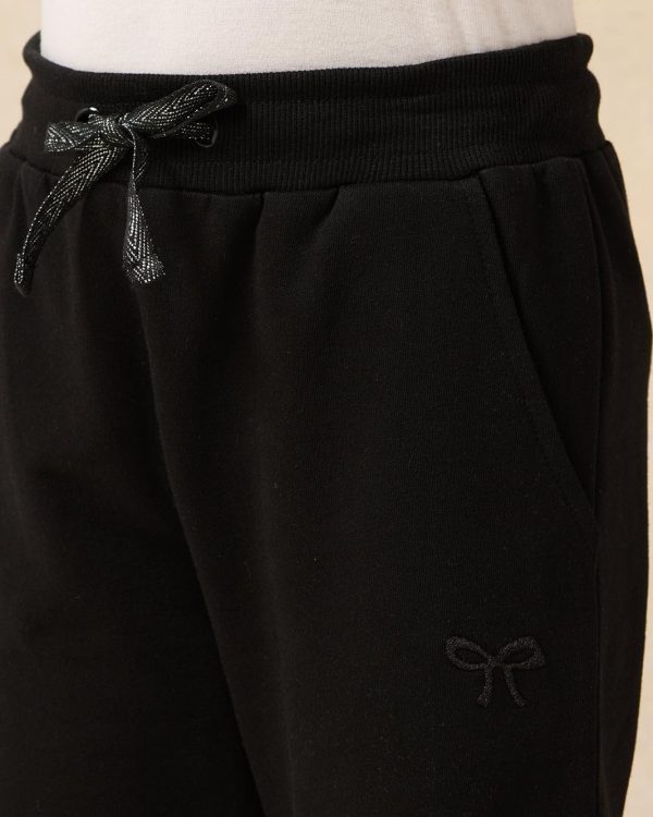 ⁦REDTAG Girls Black Active Track Pants⁩ - الصورة ⁦4⁩