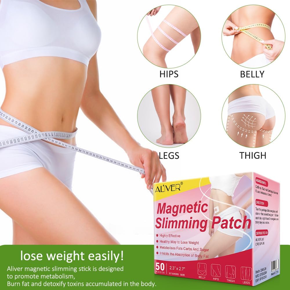 Slimming Patch, Weight Loss Patch, 50 Pcs Fat Burning Patches for Belly Fat, Waist Slimming, Anti-Cellulite, Fast and Gentle Fat Reduction,Belly Button Patches 2 Slimming Patch, Weight Loss Patch, 50 Pcs Fat Burning Patches for Belly Fat, Waist Slimming, Anti-Cellulite, Fast and Gentle Fat Reduction,Belly Button Patches - الصورة 2