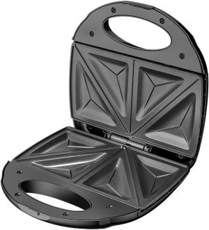 Home Master Electric Sandwich Maker 750W – Toasts 2 Triangular Slices with Non-Stick Surface and 2-Year Warranty