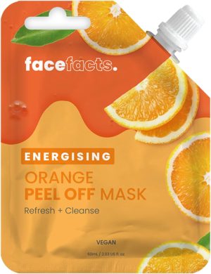 Face Facts Energising Orange Citrus Peel Off Mask | Cleanses + Moisturises | 60ml