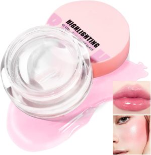 YHRY Color Changing Clear PH Blush,Moisturizing Cream Blusher Rouge for Cheek&Lips Makeup Multi-use Liquid Blush Gel Tinted Balm Gloss Waterproof Magic Nutritious Glossy Shiny Finish Pink Blush