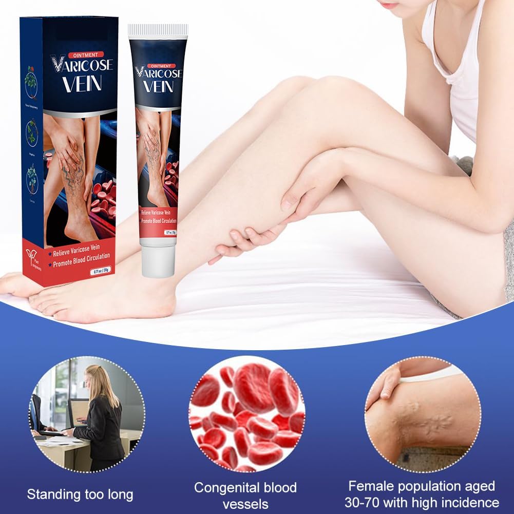 Varicose Veins Cream, Varicose Veins Ointment, Strengthening Capillary Health, Improving Blood Circulation 3 Varicose Veins Cream, Varicose Veins Ointment, Strengthening Capillary Health, Improving Blood Circulation - الصورة 3