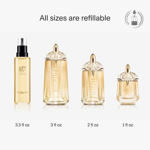 ⁦Mugler Alien Goddess Eau de Parfum, Refillable, Floral Ambery Woody Women's Fragrance, 90ml⁩ - الصورة ⁦4⁩