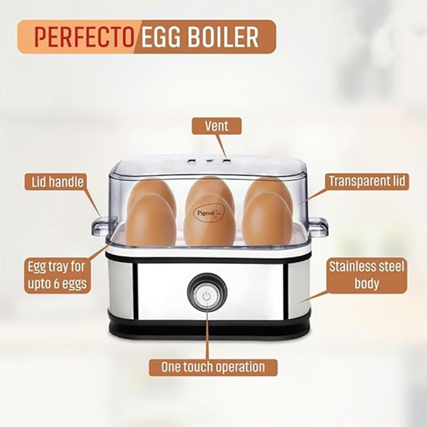 Smart Egg Cooker with Auto Shut-off, Effortless Egg Cooking with The Ultimate Stainless Steel EggCooker, Multi-Function 6-in-1 Electric Rapid Egg Cooker for Poached with Auto Shut Off (1 Pcs) 3 Smart Egg Cooker with Auto Shut-off, Effortless Egg Cooking with The Ultimate Stainless Steel EggCooker, Multi-Function 6-in-1 Electric Rapid Egg Cooker for Poached with Auto Shut Off (1 Pcs) - الصورة 3