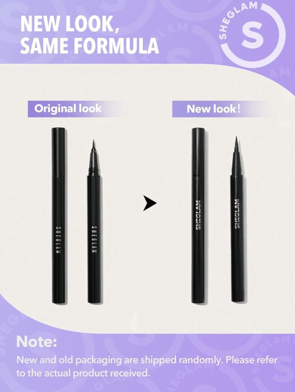 ⁦SHEGLAM Pro Precision Waterproof Liquid Eyeliner Long Lasting Smudge Proof Matte Eyeliner Pencil Makeup⁩ - الصورة ⁦6⁩