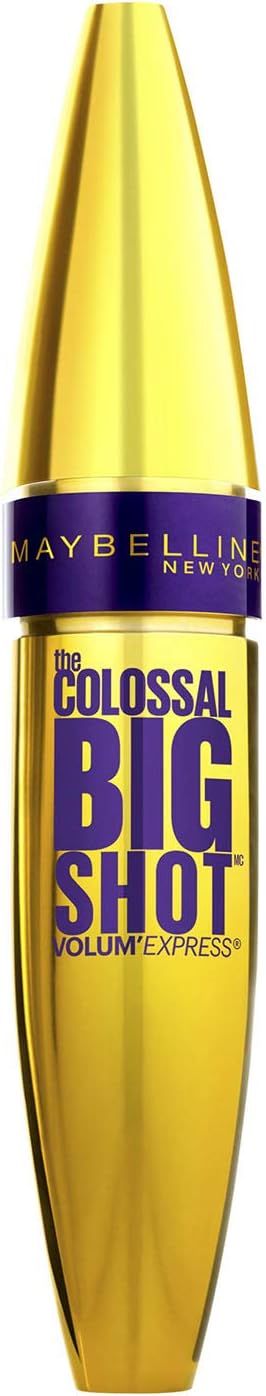 Maybelline New York Volum' Express The Colossal Big Shot Washable Mascara, Blackest Black, 0.33 fl. oz.