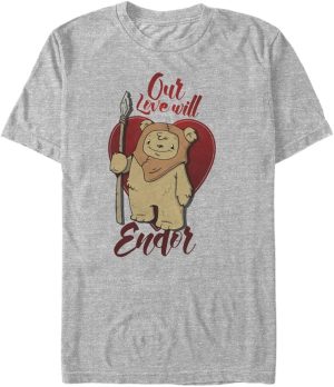 Star Wars mens Love Will Endor T-Shirt