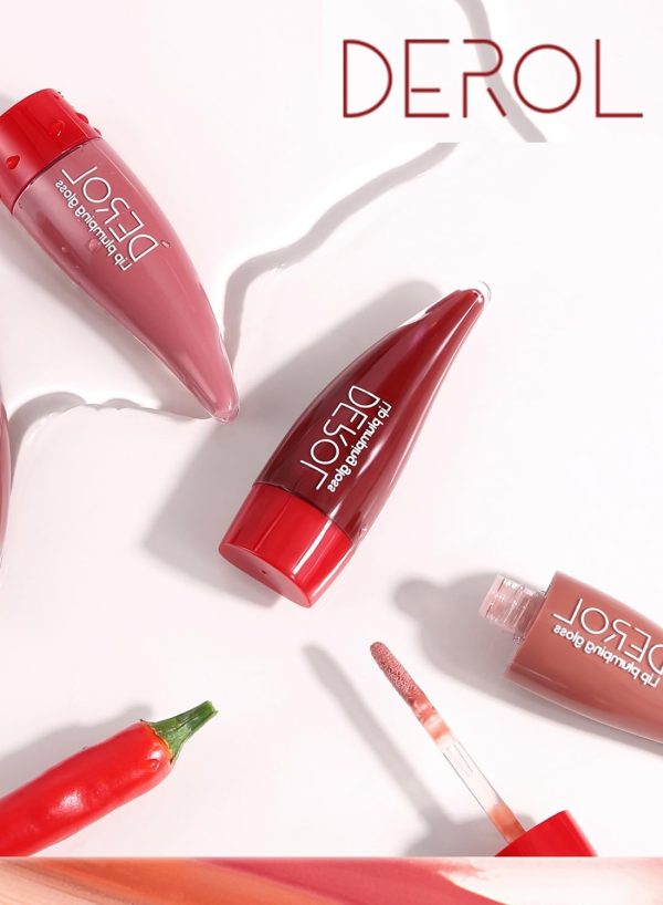 ⁦Mirror Lip Gloss, Moisturizing Long Lasting Liquid Lipstick with Essential Oil and Peppermint, Full Coverage Lip Glaze for Women-Red⁩ - الصورة ⁦5⁩