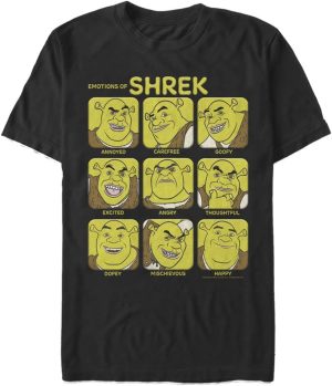 Fifth Sun mens Emotions of Shrek T-Shirt