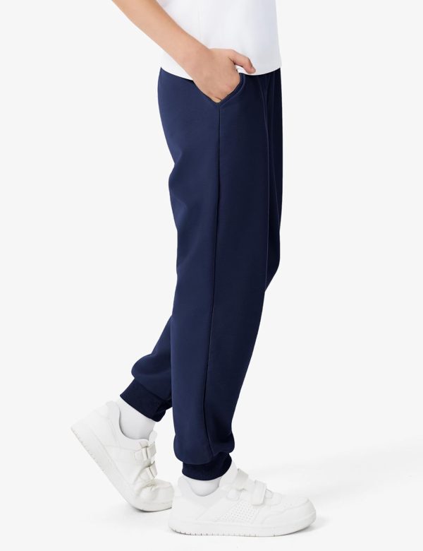 ⁦BOOPH Boys Sweatpants Kids Clothes Athletic Casual Joggers Pants with Poket Drawstring 5-14Y⁩ - الصورة ⁦2⁩