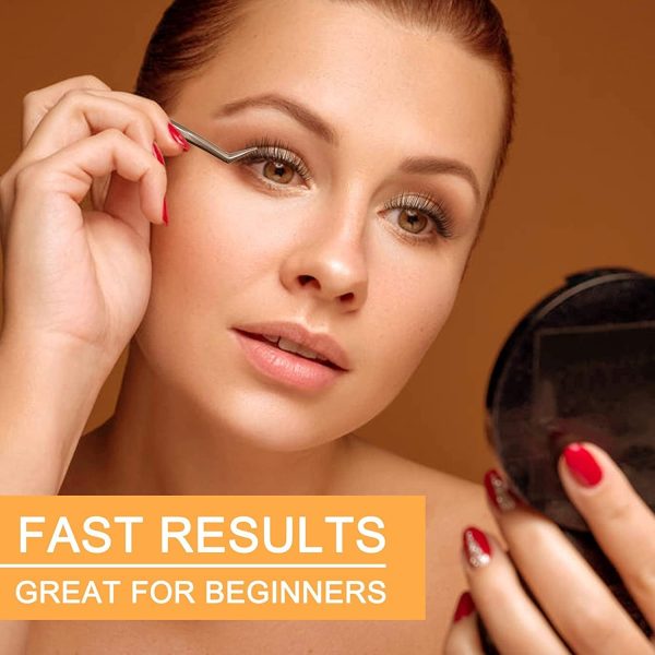 ⁦B&Q Individual Eyelashess 280Pcs Cluster Lashes D Curl 40D Mix9-16mm Lashes Individual Cluster Lash Clusters Extensions DIY Lash At Home (40D-0.07D-9-16mix)⁩ - الصورة ⁦6⁩
