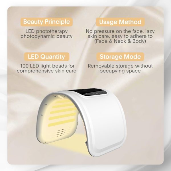 ⁦Beuwe Red-Light-Therapy-for-Face，Led Face Mask Light Therapy Red & Blue Rejuvenation Tool SPA Equipment Led Neck Body Hand Mask for Skincare at Home⁩ - الصورة ⁦6⁩